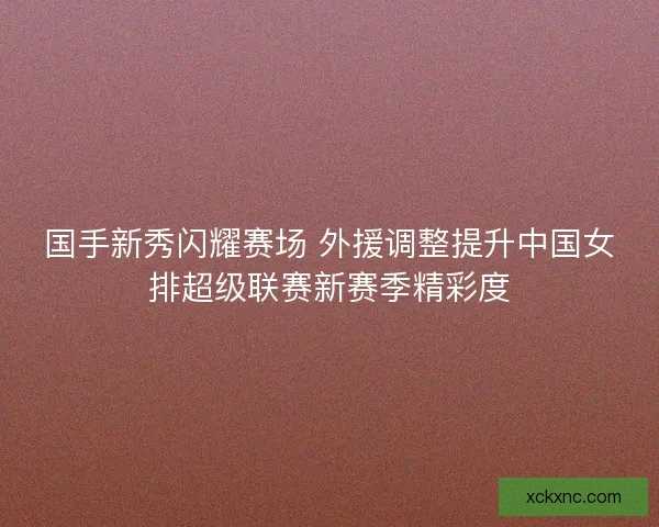 国手新秀闪耀赛场 外援调整提升中国女排超级联赛新赛季精彩度